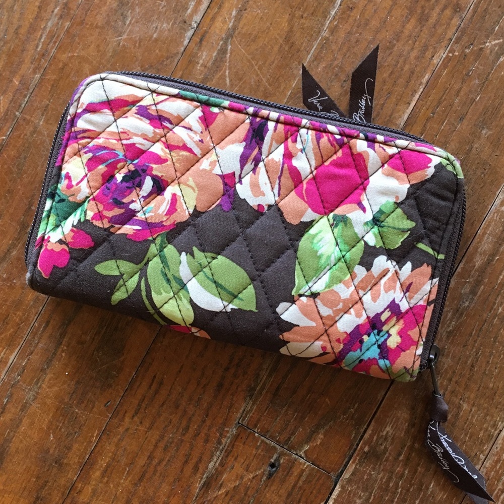Vera Bradley English Rose Wristlet Wallet